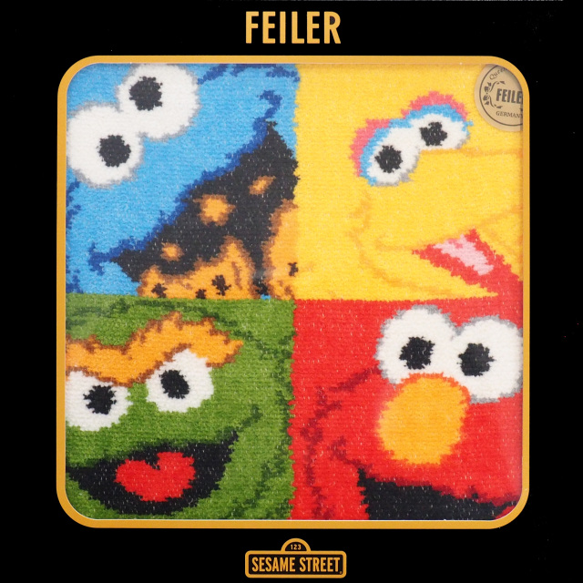 限定3000枚】フェイラー セサミストリート フレンズ ハンカチ