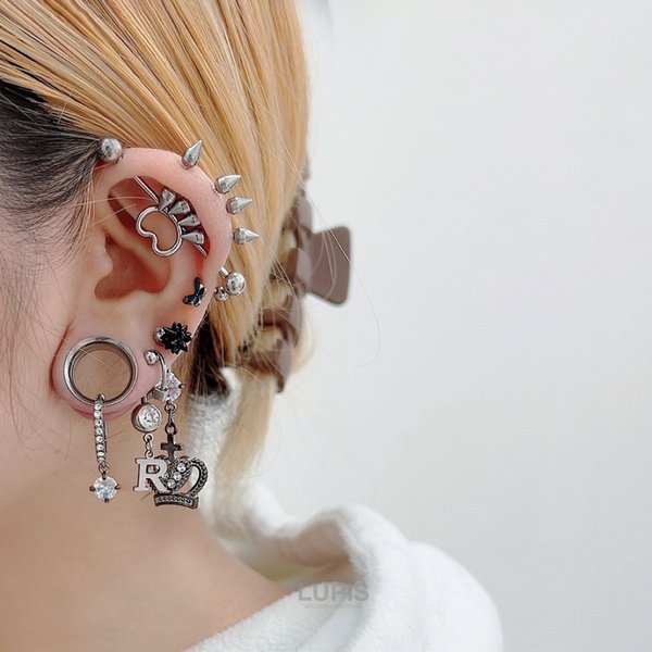 16G】バラエティスパイクストレートバーベルボディピアス/ストレート