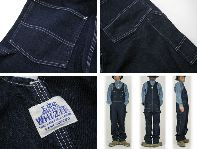 Lee オーバーオール フロントジップ リンス WHIZIT OVERALL LEE-LM5954