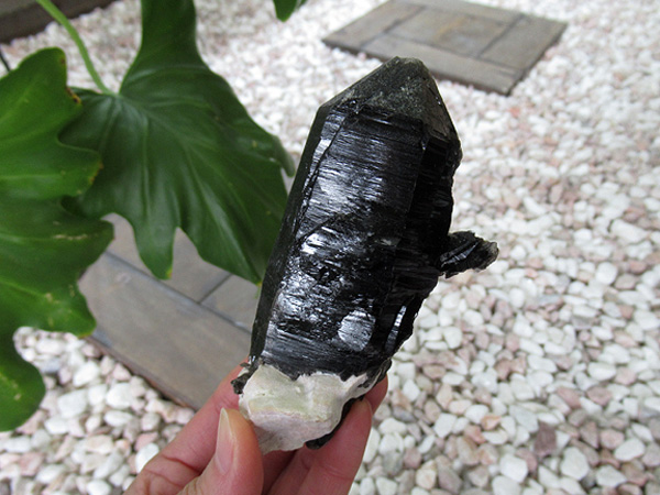 モリオン虹入りスーパーファントム、激レア、極上品モリオン原石 観賞