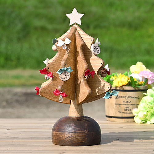 オルゴールツリー・スタンダード(グリーン) OakVillage｜木のおもちゃ