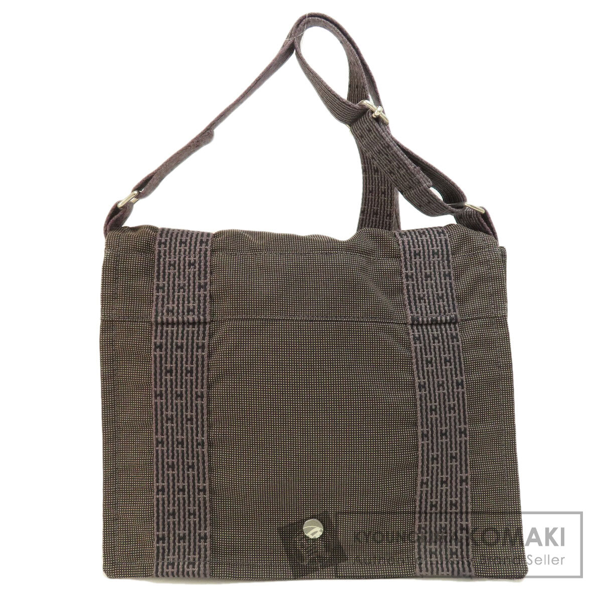 HERMES エルメス エールライン・バサスPM ショルダーバッグ キャンバス