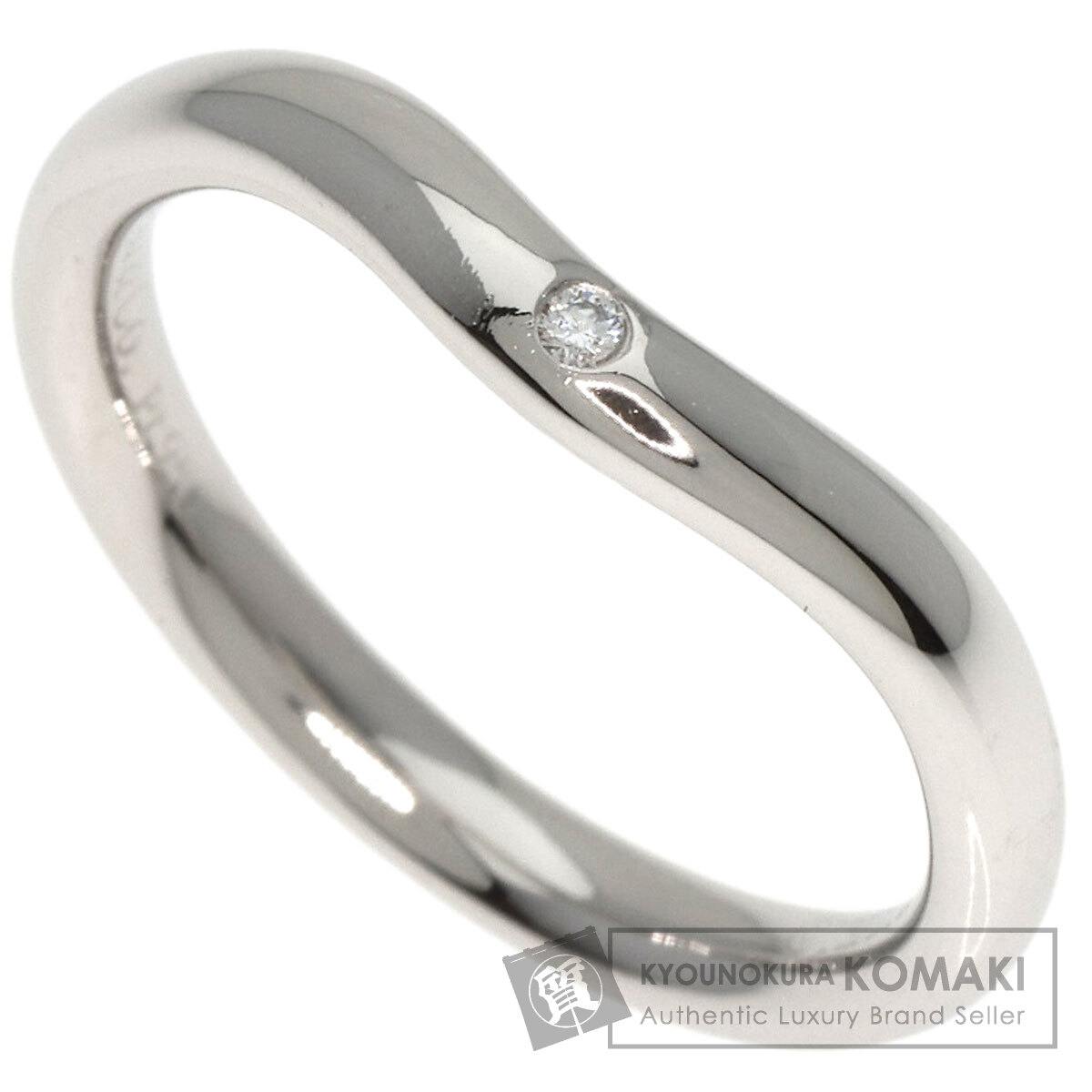 TIFFANY&Co. ティファニー カーブド バンド 1P ダイヤモンド リング