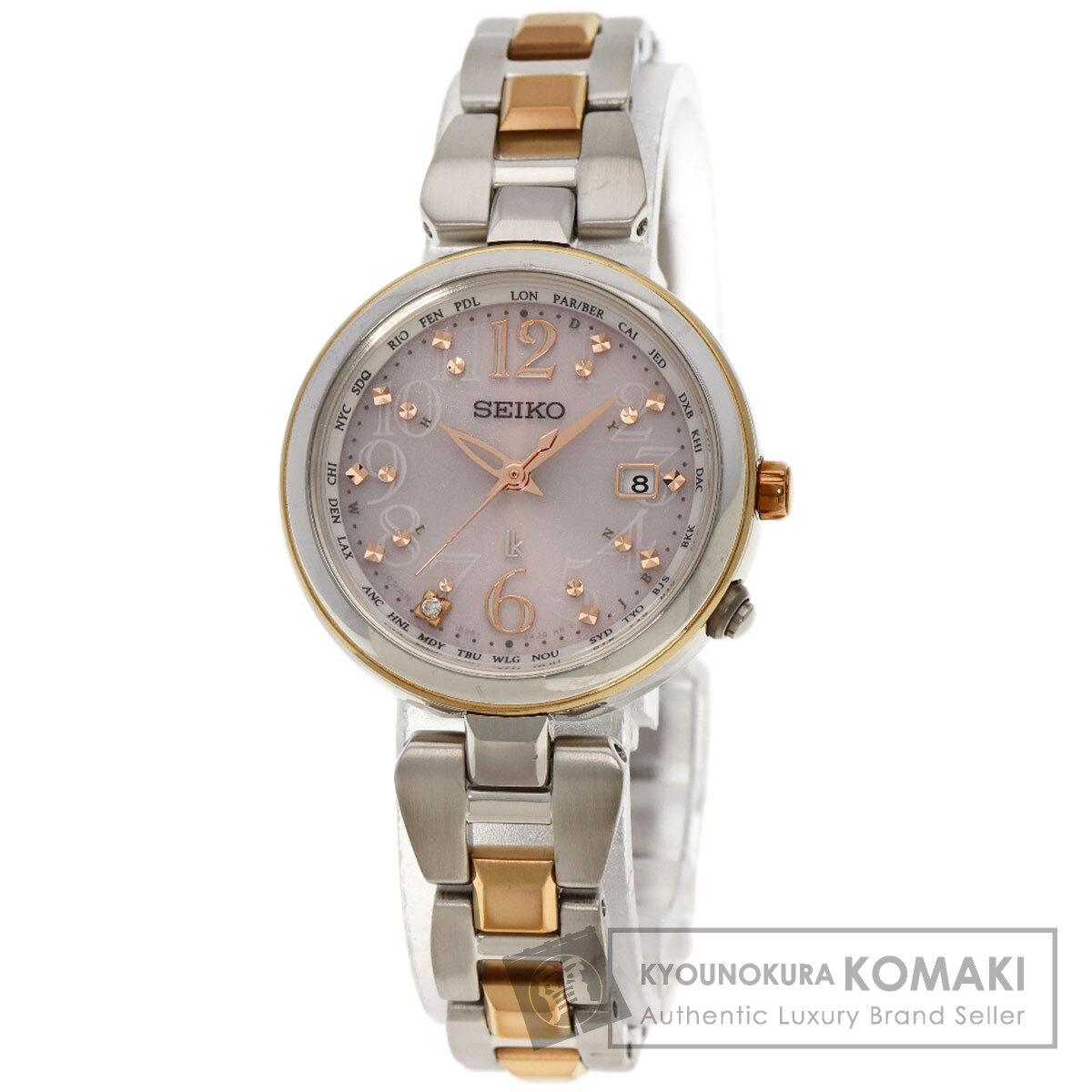 SEIKO セイコー 1B35-0AC0 ルキア ラウンドフェイス 腕時計 チタン