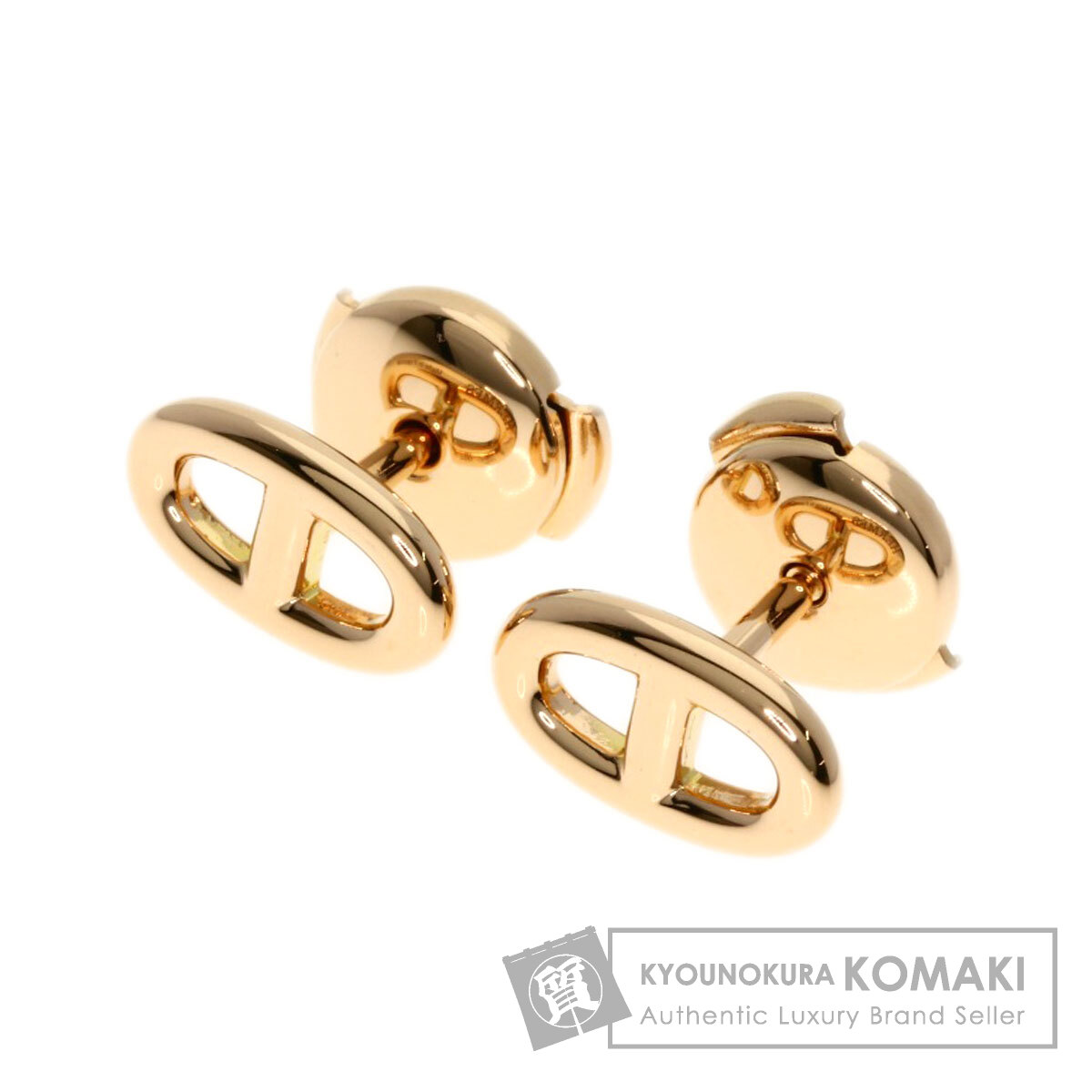 HERMES エルメス シェーヌダンクル ファラン ドール TPM ピアス K18