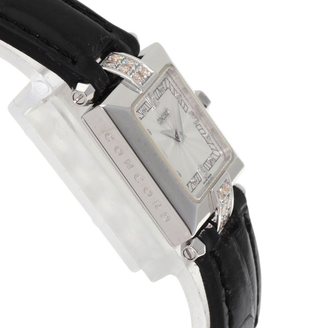 Concord コンコルド 61-25-572 スクエアフェイス ダイヤモンド 腕時計