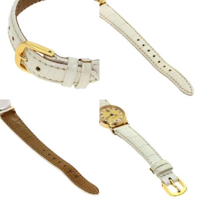 CELINE セリーヌ D2903-3 ラウンドフェイス 腕時計 GP/革 レディース