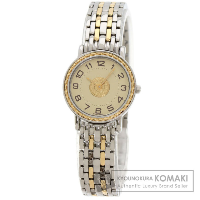 HERMES エルメス SE4.220 セリエ 腕時計 ステンレススチール/SSxGP