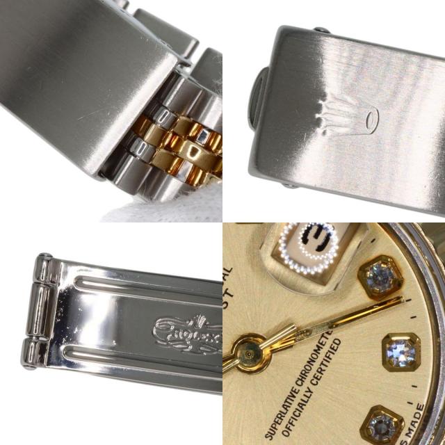 ROLEX ロレックス 69173G デイトジャスト 10P ダイヤモンド 腕時計