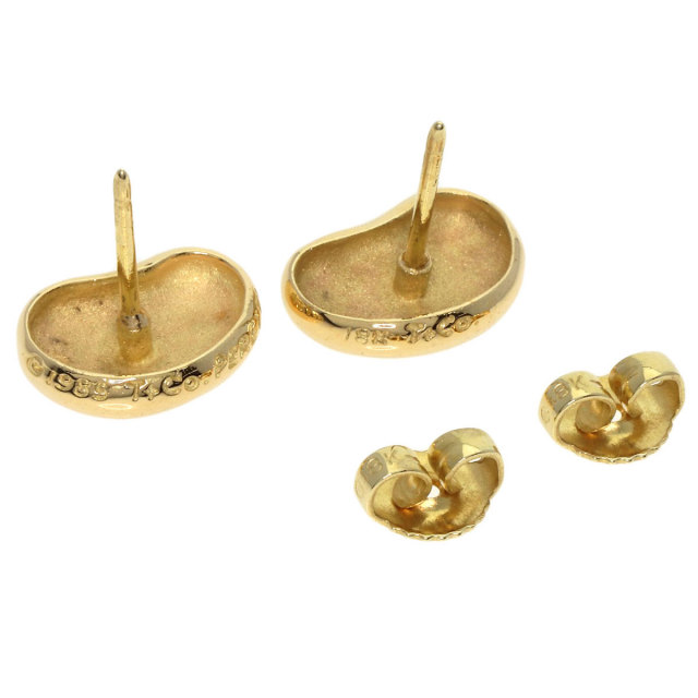 TIFFANY&Co. ティファニー ビーン ピアス K18イエローゴールド