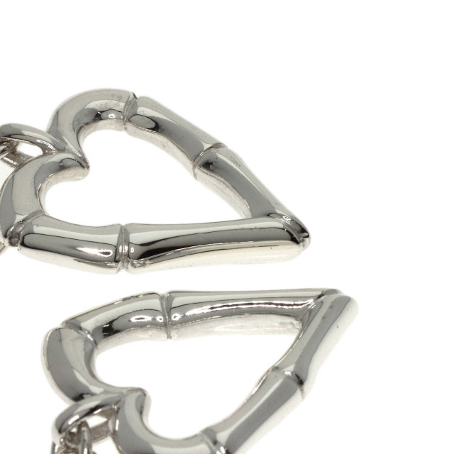 GUCCI グッチ バンブー ハート フック ピアス シルバー レディース