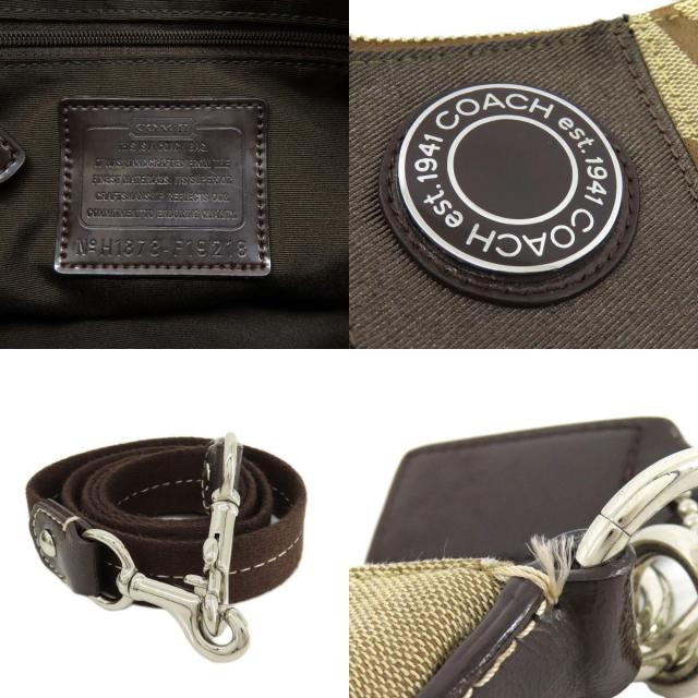 COACH コーチ F19218 シグネチャー ワンショルダー 2WAY ハンドバッグ