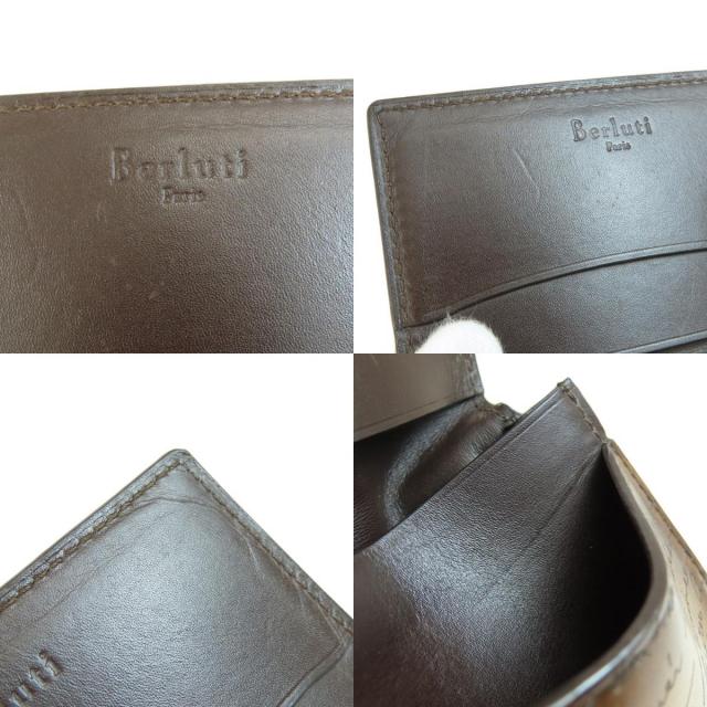 Berluti ベルルッティ 刻印デザイン カードケース レザー メンズ