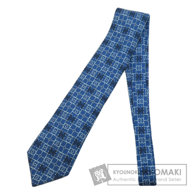 HERMES エルメス 総柄 ネクタイ シルク メンズ ブランド京の蔵小牧