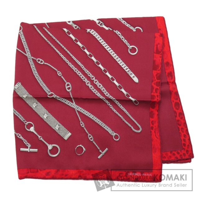 HERMES エルメス カレ70 鎖柄 スカーフ シルク レディース ブランド京