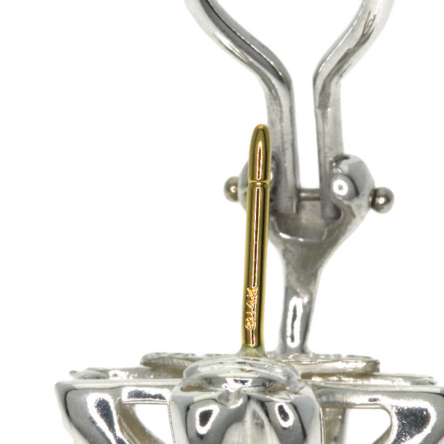 TIFFANY&Co. ティファニー シグネチャー ピアス シルバー/K14YG