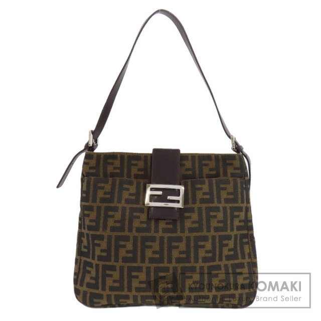 FENDI フェンディ ズッカ柄 ショルダーバッグ キャンバス レディース