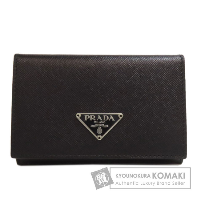 PRADA プラダ M504A 名刺入れ ロゴ金具 カードケース サフィアーノ