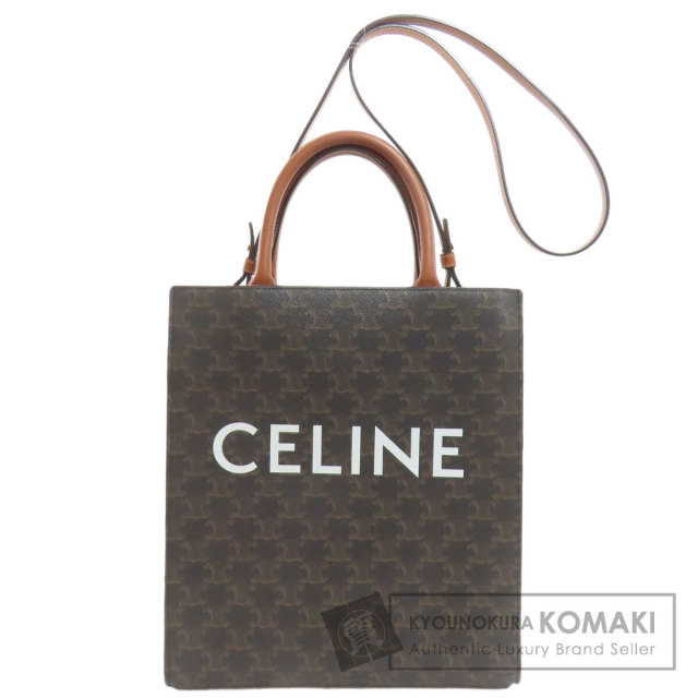 CELINE セリーヌ マカダム柄 ボストンバッグ PVC レディース [中古