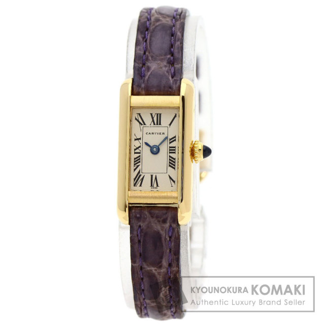 CARTIER カルティエ W1529956 タンクアロンジェ 腕時計 K18イエロー