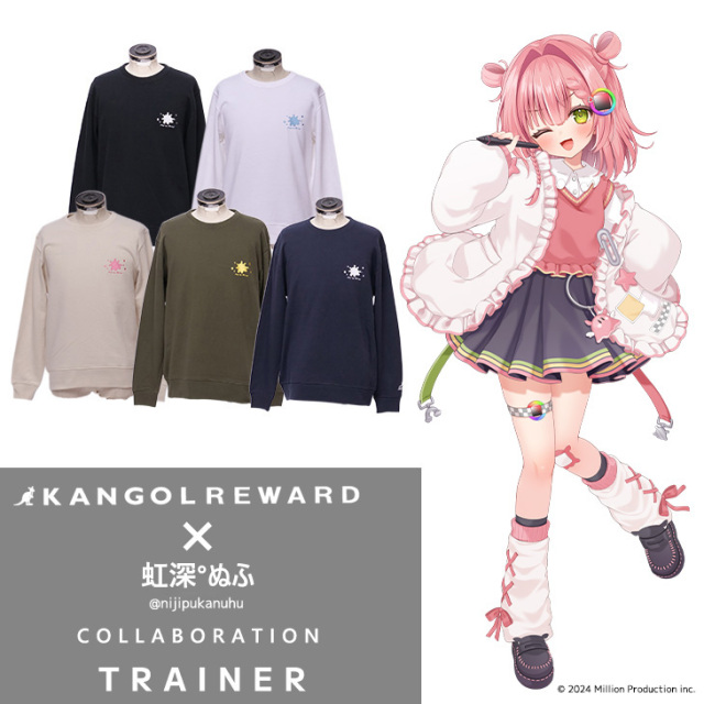 完全受注生産】虹深°ぬふ×KANGOL REWARD コラボ企画！トレーナー
