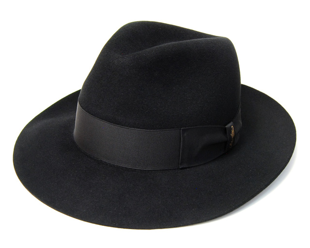 イタリア Borsalino(ボルサリーノ) ファーフェルト中折れ帽 390299