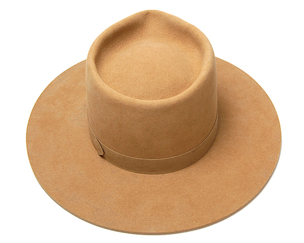 Kohsuke Inaba ファーフエルト中折れ帽 キャメル 秋冬 メンズ ハット