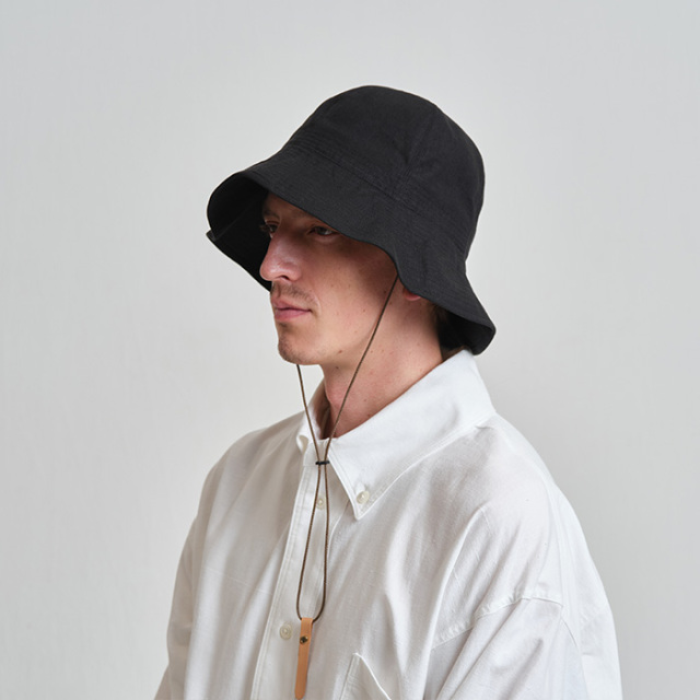 NINE TAILOR(ナインテイラー) リネンハット Canna Hat あご紐・マスク