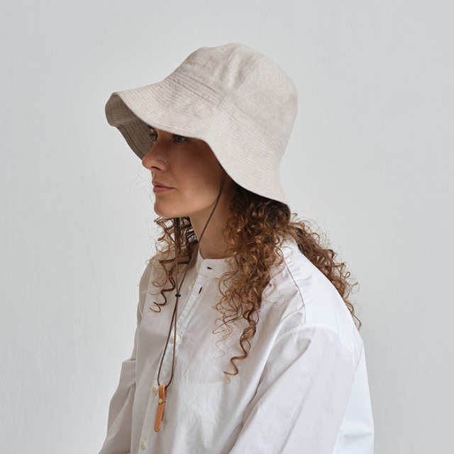 NINE TAILOR(ナインテイラー) リネンハット Canna Hat あご紐・マスク