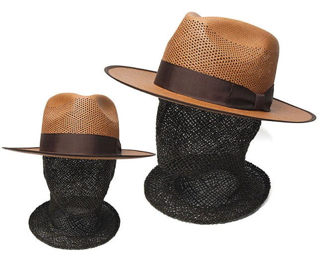 アメリカ STETSON (ステットソン) つば広パナマ中折れ帽 FLAT WHIPPET