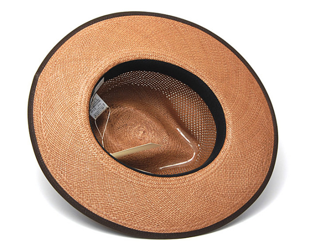 アメリカ STETSON (ステットソン) つば広パナマ中折れ帽 FLAT WHIPPET