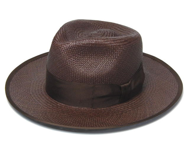 アメリカ STETSON (ステットソン) つば広パナマ中折れ帽 FLAT WHIPPET