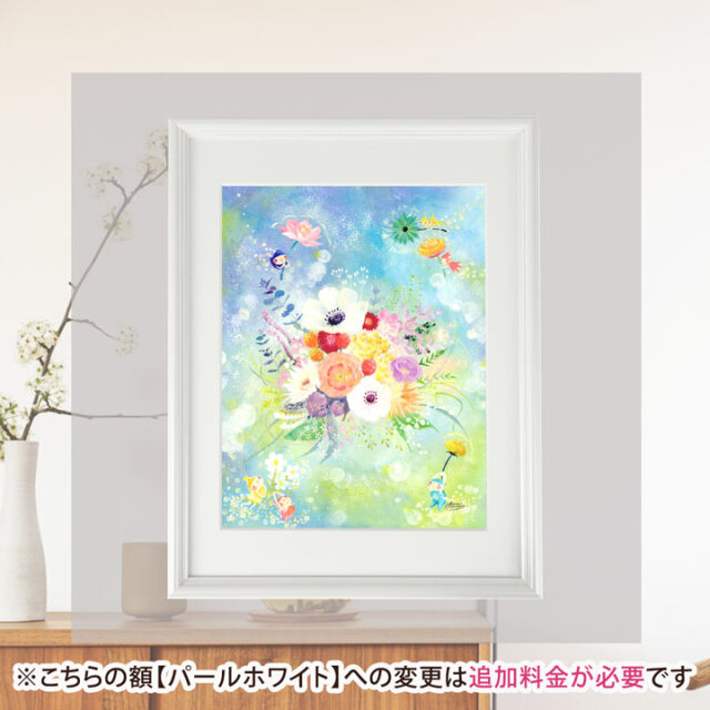 油彩 絵画 『Wild Flowers 2025』丸形 直径15cm 絵画 原画 油彩 絵画