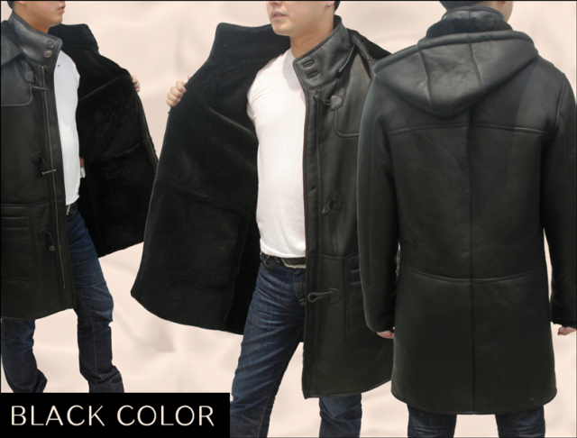 メンズ ダッフルコート ラム/ムートン・WFS ムートンコート 6517