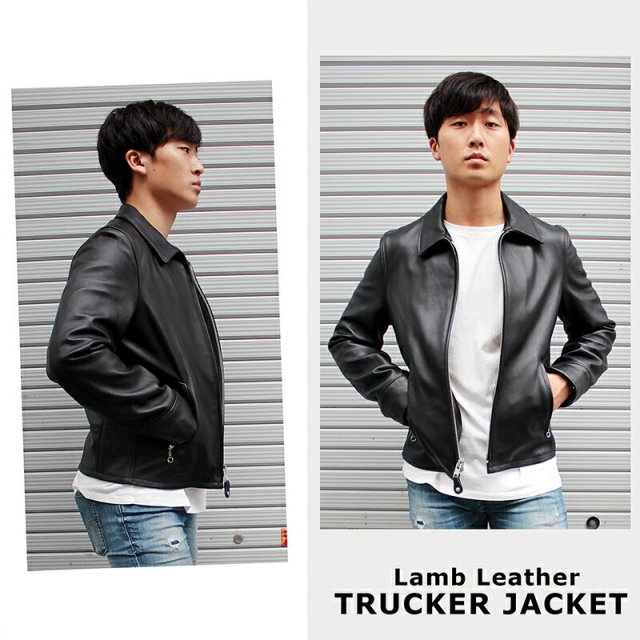 schott ショット 223US ラム革 トラッカージャケット レザージャケット