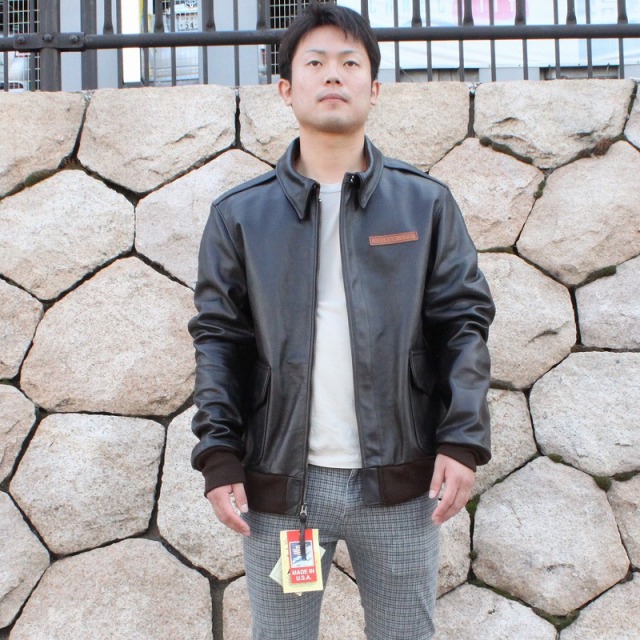 AVIREX USA製 A-2 メンズ 本革 牛革 革ジャンフライトジャケット