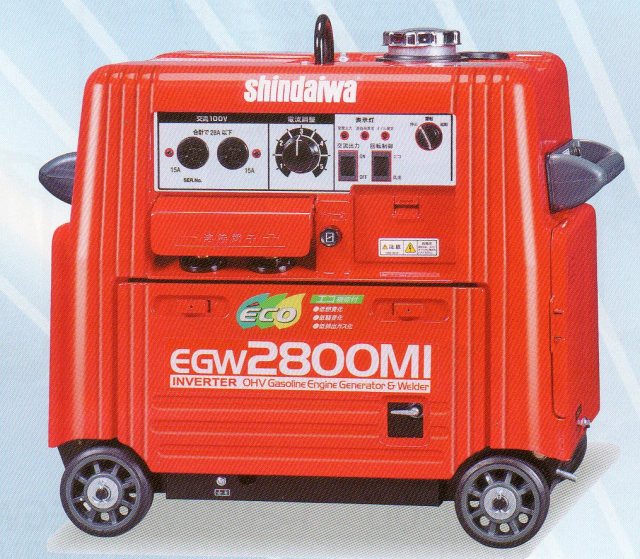 新ダイワ エンジン溶接機（発電機兼用）ウエルダ EGW2800MI 激安電動