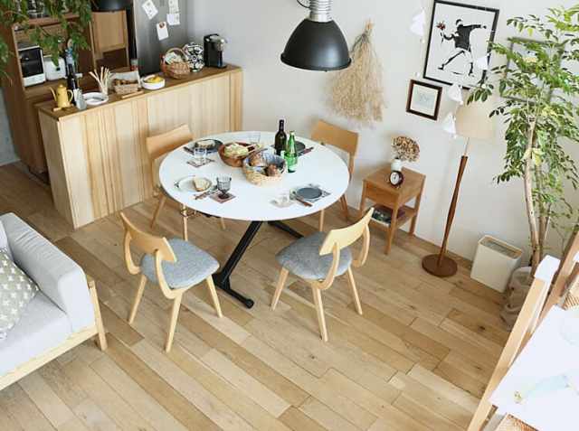 昇降・伸縮テーブル AILL（アイル） ホワイト｜北欧・ヴィンテージ