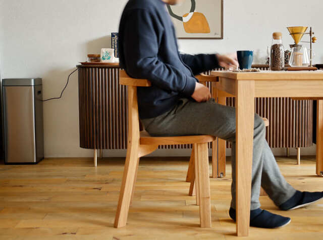 伸長式ダイニングテーブル Aki(アキ) 幅130/216cm｜北欧・ヴィンテージ