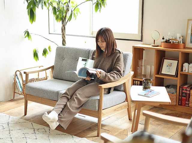 2人掛けソファー Henry（ヘンリー）グレータイプ｜北欧・ヴィンテージ