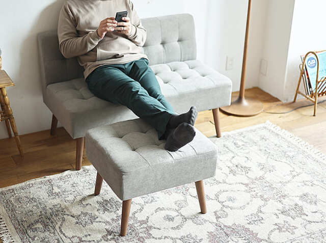 オットマン mild（ミルド）グレータイプ｜北欧・ヴィンテージ