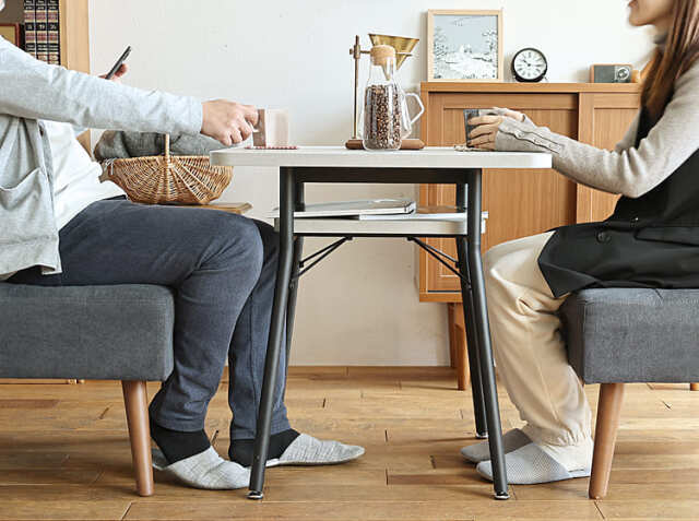 ダイニングテーブル幅65cm mild（ミルド）ストーングレータイプ｜北欧