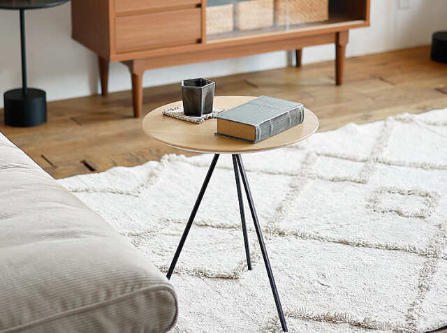 サイドテーブル Muse（ミューズ）Bタイプ ナチュラル｜北欧