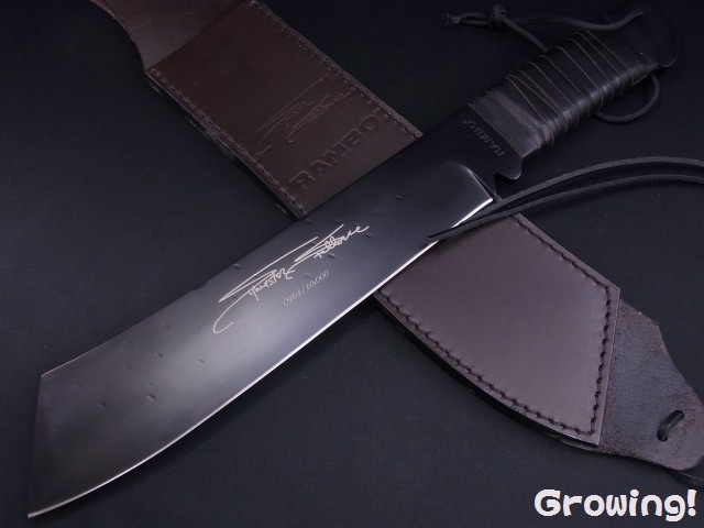 ナイフショップ グローイング！□ランボーIV 公式レプリカ 【新型