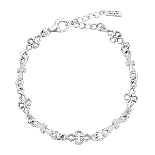 ブレスレット レディース シルバー925 sv925 銀 テンプルクロス b6036-w