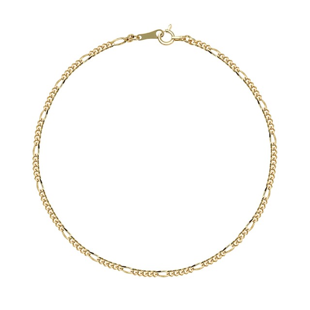 ブレスレット チェーン レディース メンズ ゴールド 18金 k18 フィガロ