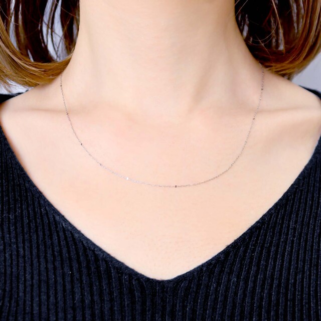 プラチナ チェーン ネックレス pt850 ファンタジア トビコマ 5:1 幅