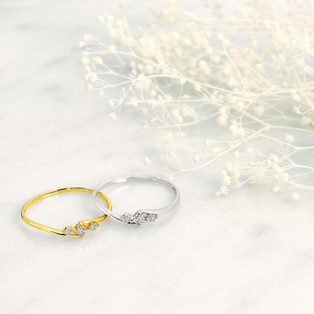 リング 指輪 ダイヤモンド 0.1ct エターナル エンゲージ pt900