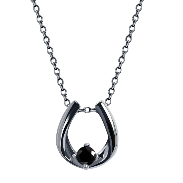 ネックレス メンズ シルバー925 sv925 銀 ホースシュー 馬蹄 p13970-b