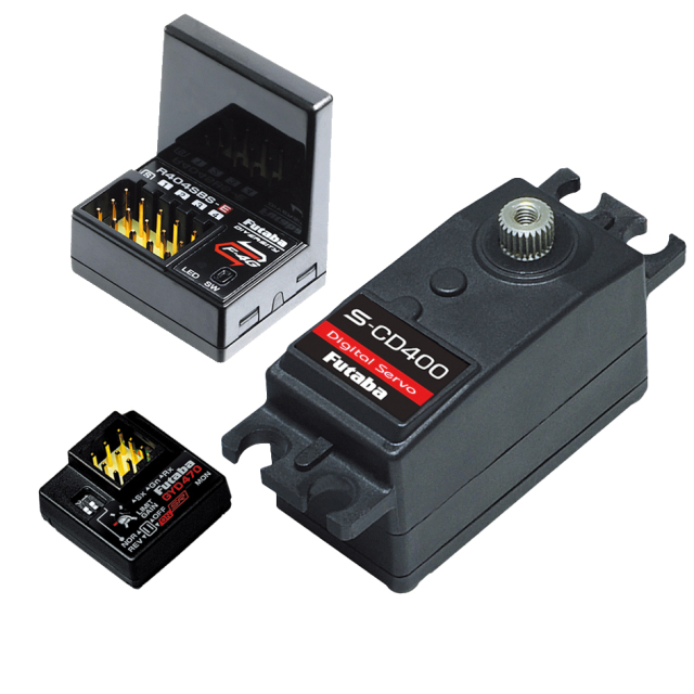 フタバ RSGセット レシーバーR404SBS-E+サーボCD400＋ジャイロGYD470